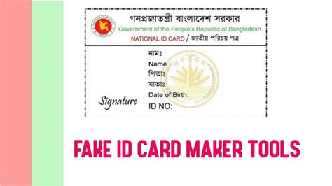 fake smart id card maker|fake id card generator.